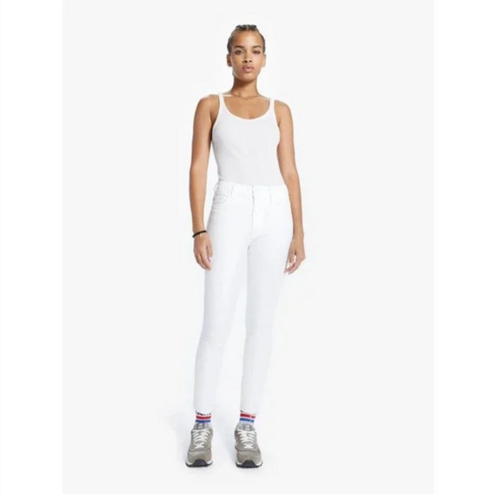 Mother High Waisted Looker Ankle Fray Fairest of them All
